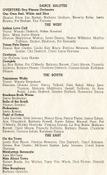 May, 1951 Future Bomber Dancers Program